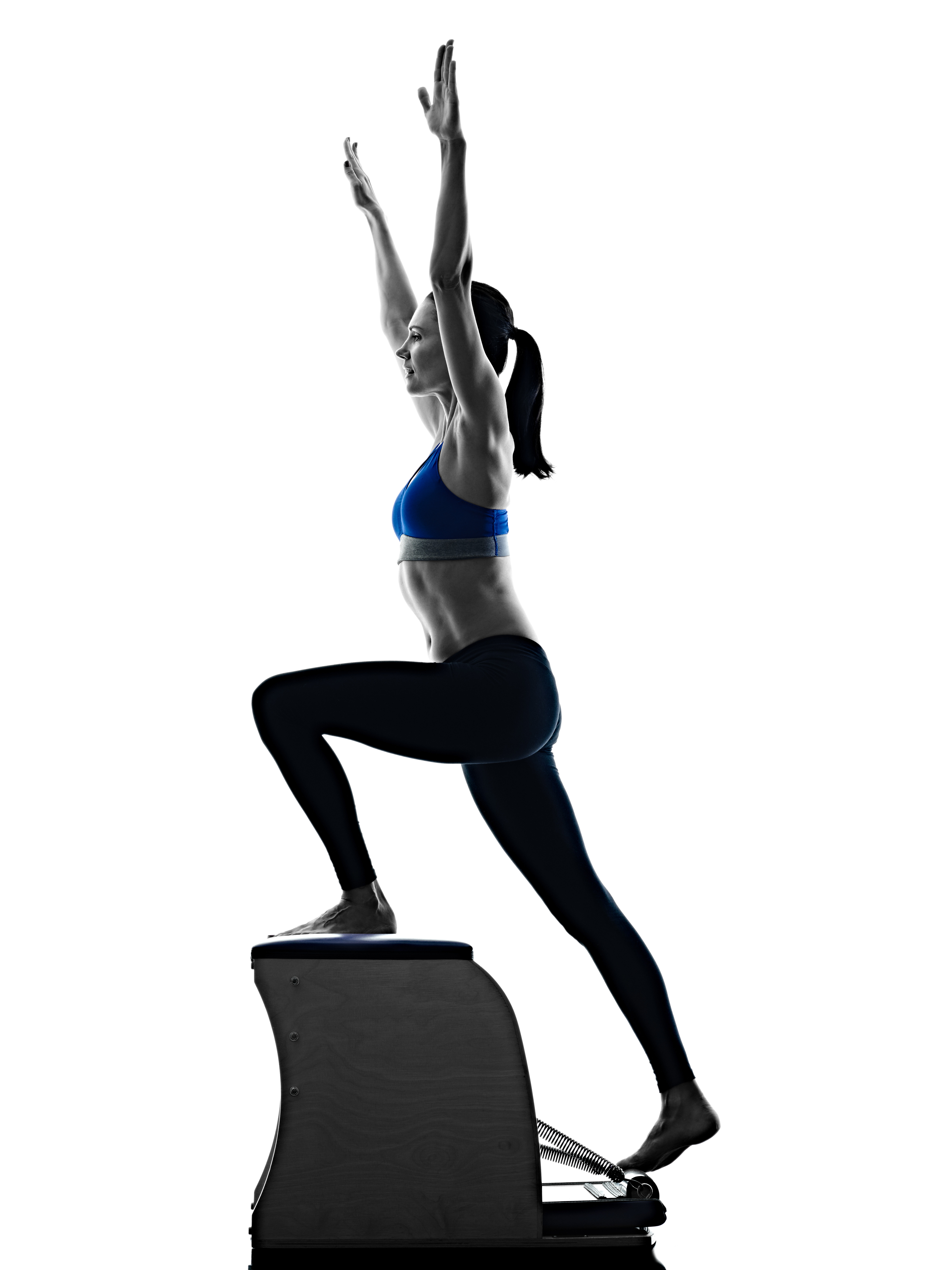 woman pilates chair exercises fitness isolated INLINE Pilates + Fitness